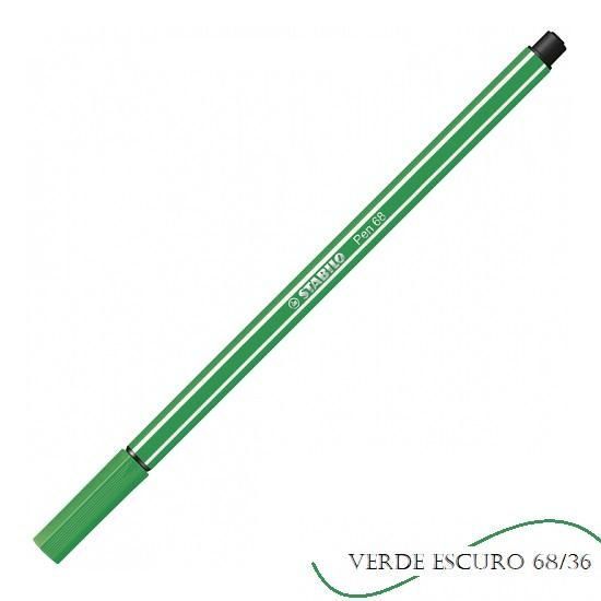 Caneta Stabilo Pen Verde Escuro 68/36