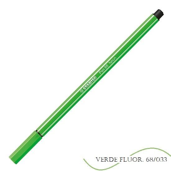 Caneta Stabilo Pen Verde Fluorescente 68/033