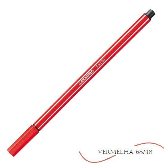 Caneta Stabilo Pen Vermelha 68/48