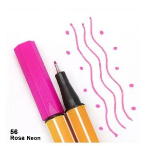 Caneta Stabilo Point Rosa Neon 88/056