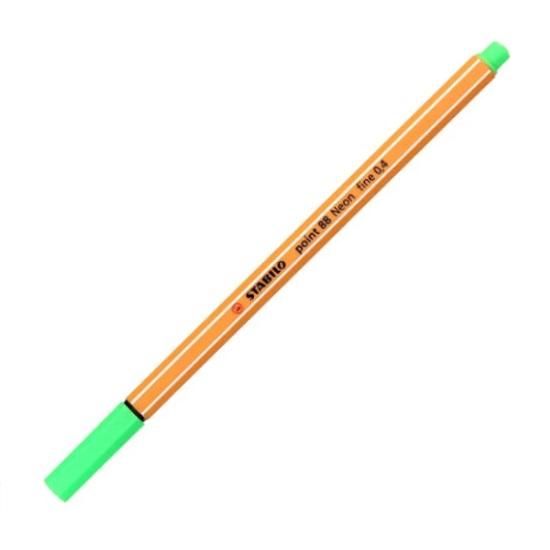 Caneta Stabilo Point Verde Neon 88/033