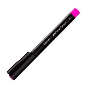 Caneta Supersoft Rosa Faber Castell