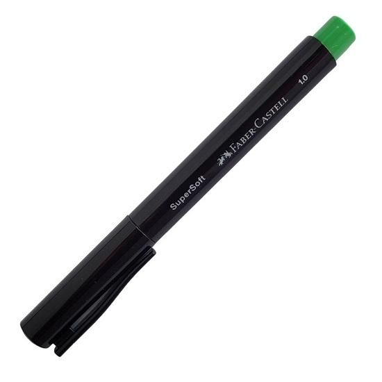 Caneta Supersoft Verde Escuro Faber Castell