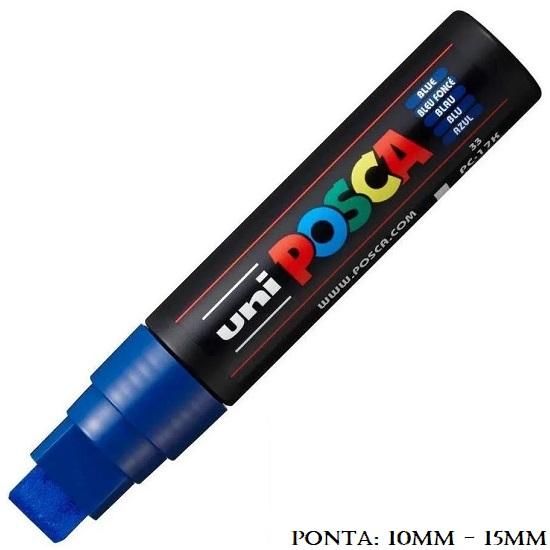 Caneta Uni Posca PC 17k 15mm. Azul Escuro