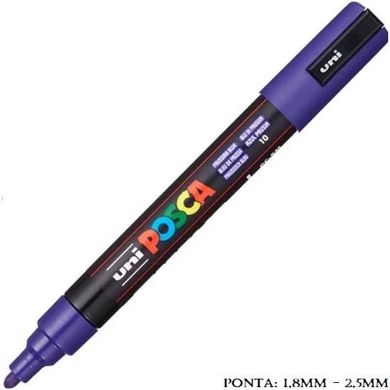 Caneta Uni Posca PC 5M 2.5mm. Azul Prussiano