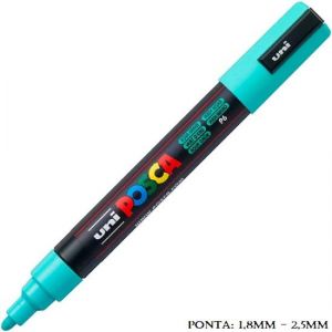 Caneta Uni Posca PC 5M 2.5mm. Verde Água