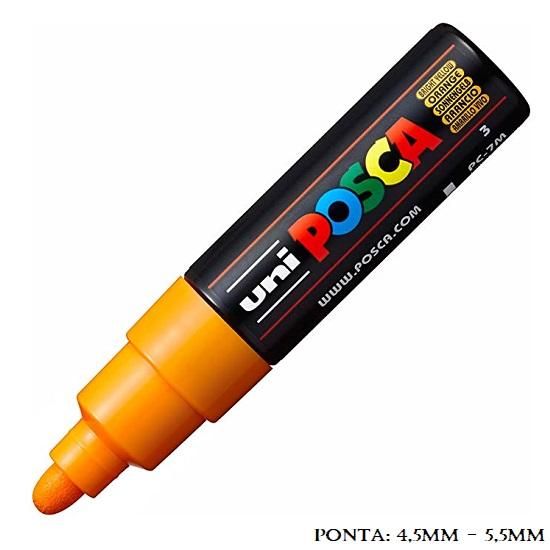 Caneta Uni Posca PC 7M Amarelo Brilhante