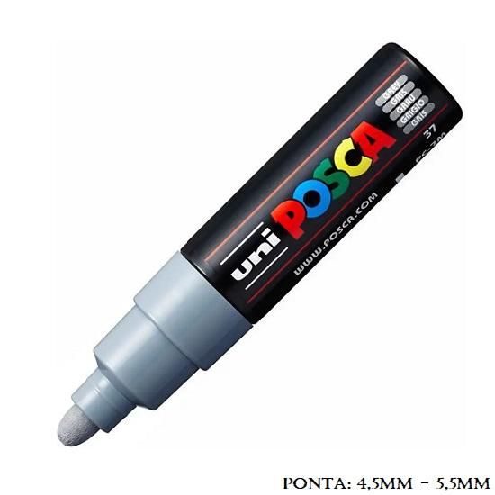 Caneta Uni Posca PC 7M Cinza