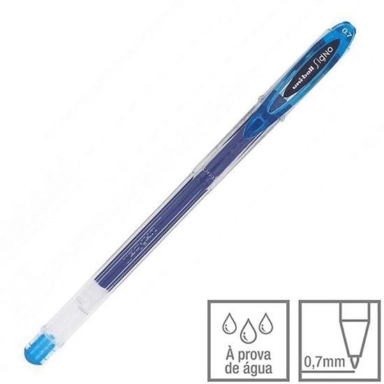 Caneta Uni UM-120 Signo 0.7 Azul Claro