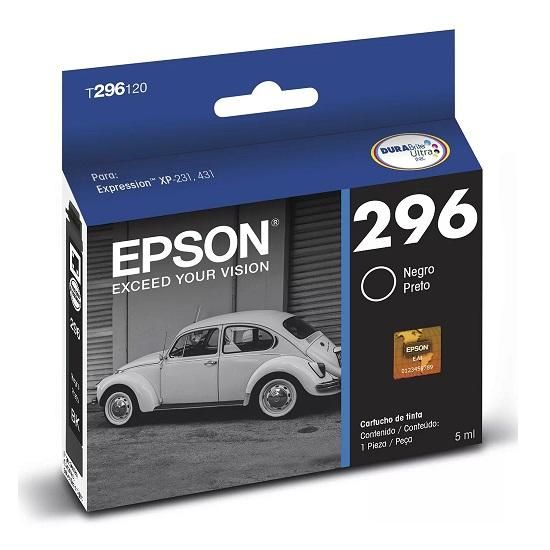 Cartucho Epson T296120AL Preto 4ml. Original