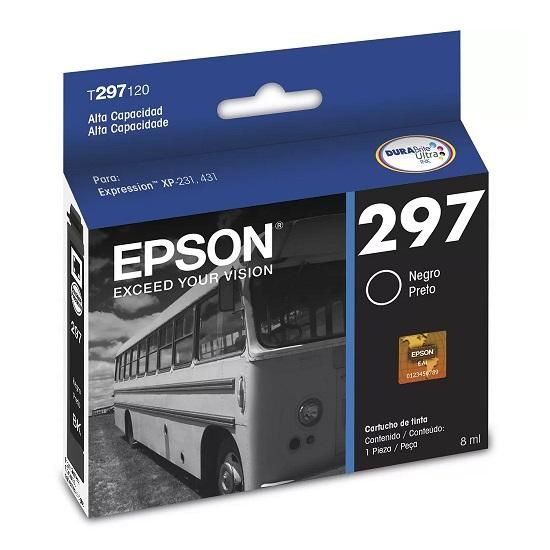 Cartucho Epson T297120 Preto 8ml. Original