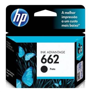 Cartucho HP 662 CZ103AB Preto 2ml. Original