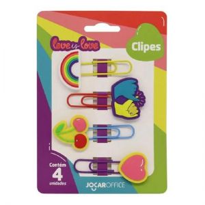 Clips Love Is Love Com 4 Unidades 93105 Jocar