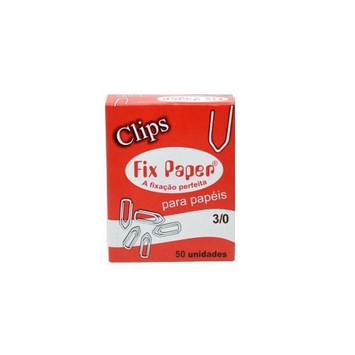 Clips N° 3/0 Com 50 Unidades Fix Paper