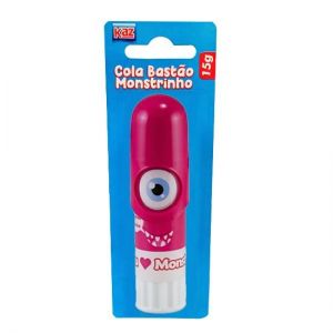 Cola Bastão 15g. Monstrinho Pink KZ5015 Kaz