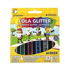 Cola Glitter 6 Cores Acrilex