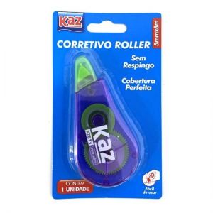 Corretivo Em Fita Roller 5x8 KZ813 Kaz - Envio da Cor Conforme Disponibilidade do Estoque