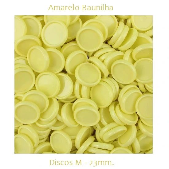 Discos M 23mm. Amarelo Baunilha Com 12 Unidades Pop Disc