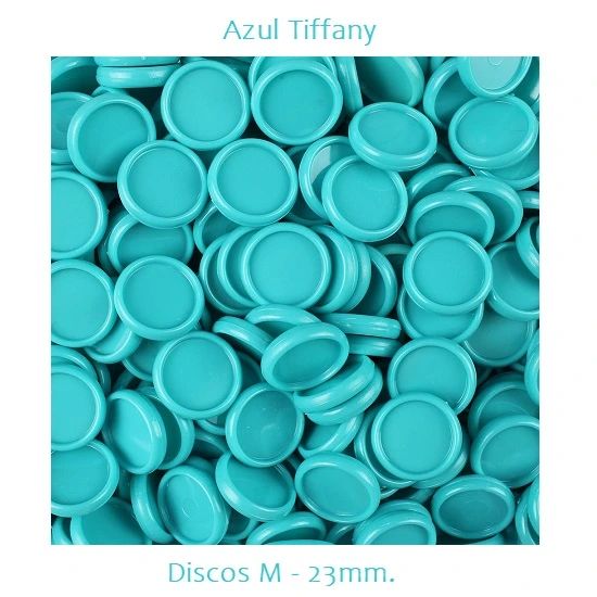 Discos M 23mm. Azul Tiffany Com 12 Unidades Pop Disc