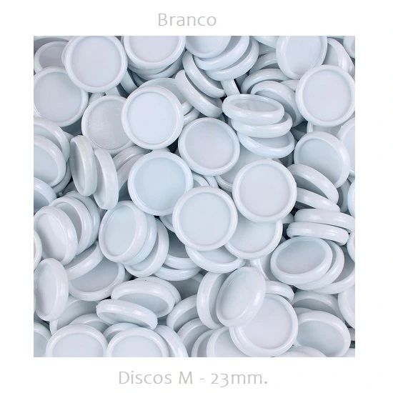 Discos M 23mm. Branco Com 12 Unidades Pop Disc