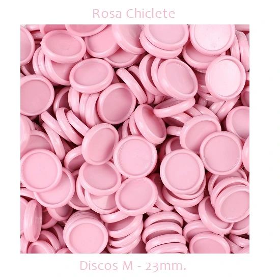 Discos M 23mm. Rosa Chiclete Com 12 Unidades Pop Disc