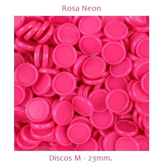 Discos M 23mm. Rosa Neon Com 12 Unidades Pop Disc