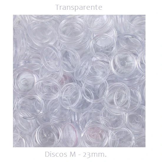 Discos M 23mm. Transparente Com 12 Unidades Pop Disc