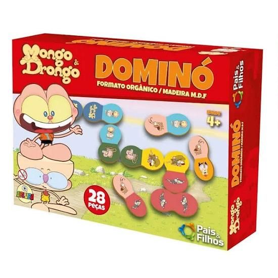 Dominó MDF Mongo e Drongo 10792 Pais e Filhos