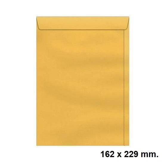 Envelope Saco 162x229mm Kraft Ouro com 10 unidades