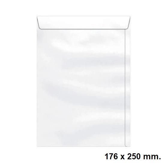 Envelope Saco 176x250mm. Branco com 10 unidades