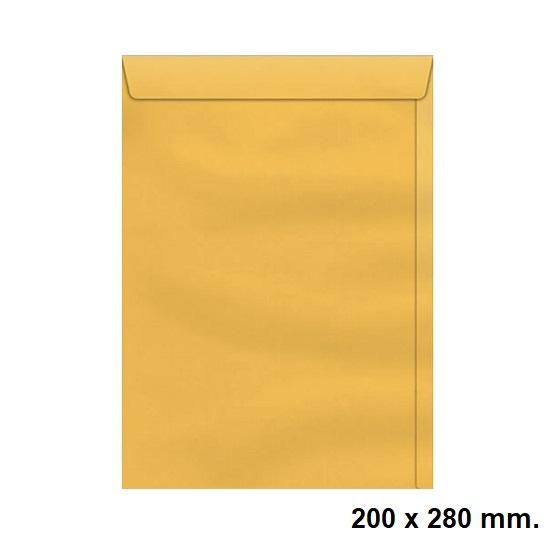 Envelope Saco 200x280mm Kraft Ouro com 10 unidades