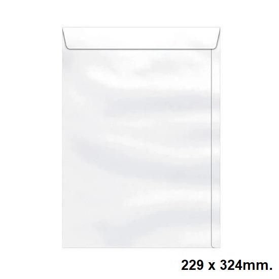 Envelope Saco 229x324mm. Branco com 10 unidades