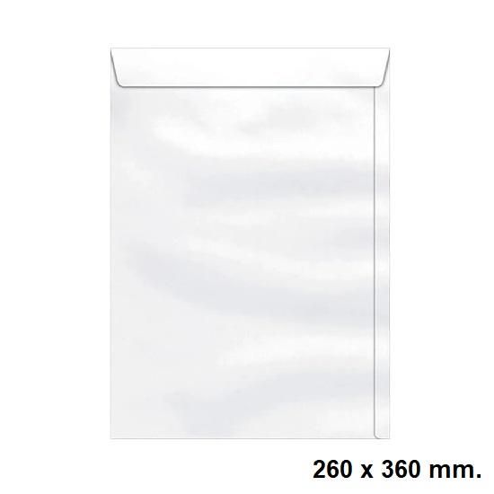 Envelope Saco 260x360mm. Branco com 10 unidades