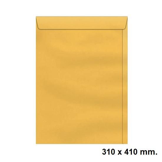 Envelope Saco 310x410mm. Kraft Ouro com 10 unidades