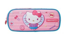  Estojo Escolar 2 Divisórias Hello Kitty Se 13546 Xeryus