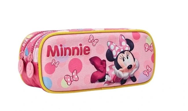 Estojo Escolar 2 Divisórias Minnie Se 13246 Xeryus