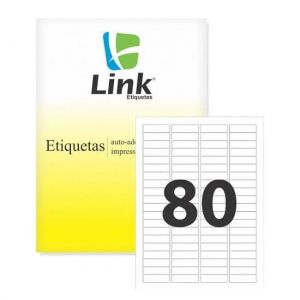 Etiqueta 6187 8020 Com 100 Folhas Link