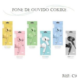 Fone De Ouvido C9 Cokike - Envio de Cores Conforme Disponibilidade do Estoque