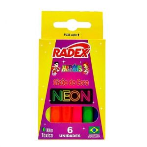 Giz De Cera Big 6 Cores Neon 8480 Radex