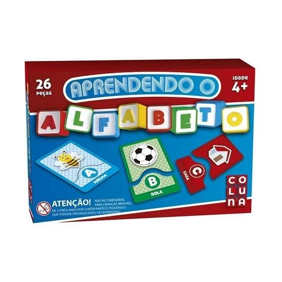 Jogo Aprendendo Alfabeto Com 26 Peças 0903 Coluna