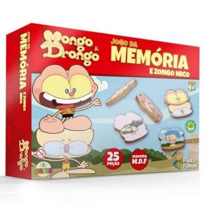 Jogo Da Memória Mongo e Drogon MDF 10791 Pais e Filhos