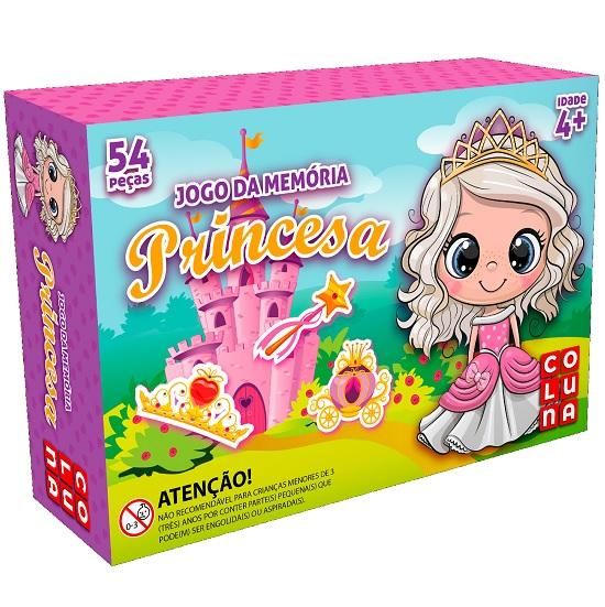 Jogo Da Memória Princesa Com 40 Peças 0908 Coluna