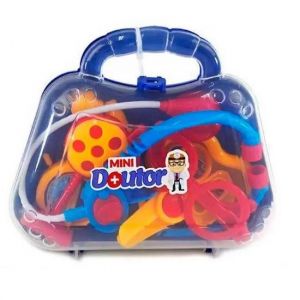 Kit Médico Infantil 7 Peças 1268 Pakitoys - Envio de Cores Conforme Disponibilidade do Estoque