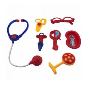 Kit Médico Infantil 7 Peças 1268 Pakitoys - Envio de Cores Conforme Disponibilidade do Estoque