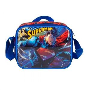 Lancheira Sem Acessórios Superman Azul LA37893SM Maxlog