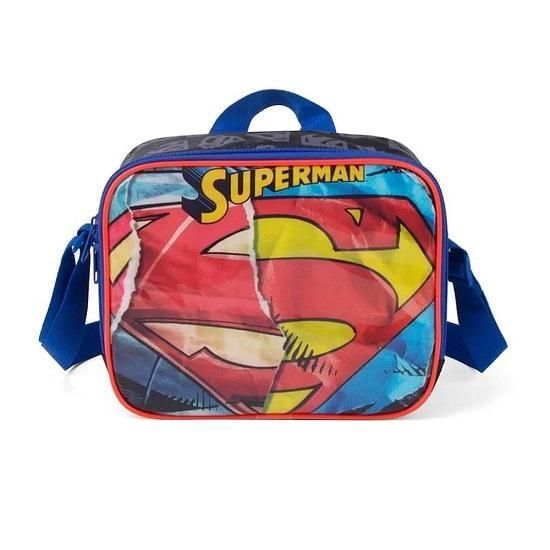 Lancheira Sem Acessórios Superman Vermelha LA37893SM Maxlog