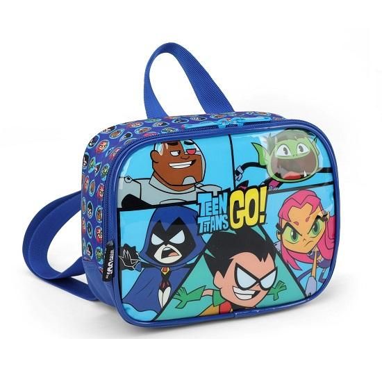 Lancheira Sem Acessórios Teen Titans Azul LA39703TG Luxcel