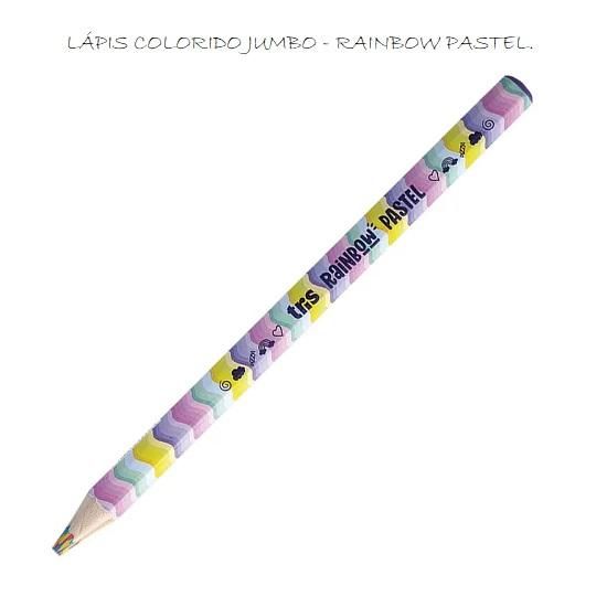 Lápis Colorido Jumbo Rainbow Pastel 901149 Tris