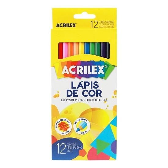 Lápis De Cor 12 Cores Acrilex