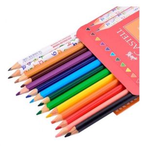 Lápis De Cor 12 Cores Jumbo + 2 Lápis Grafite Faber Castell